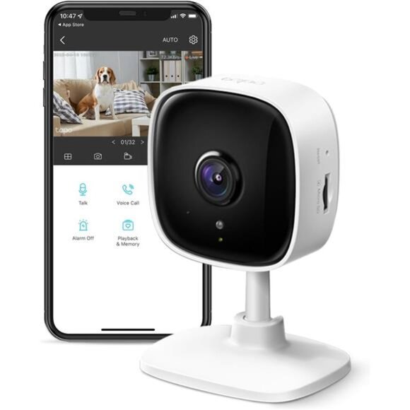 1080P Indoor Security Camera for Baby Monitor, Dog Camera w/Motion Detection - Picture 1 of 8